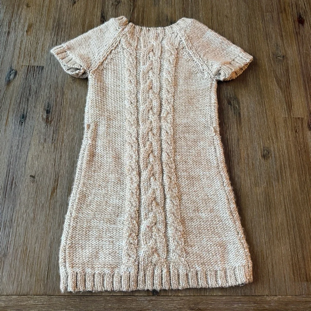 3/27$ Joe Fresh 15% Wool Beige Knit Toddler Dress size 5T - Picture 5 of 9